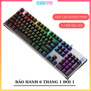 Bàn phím HP K500, bàn phím cơ giả đèn led xuyên phím nhìn rõ về đêm 3 chế độ LED chuyển đổi tuyệt đẹp