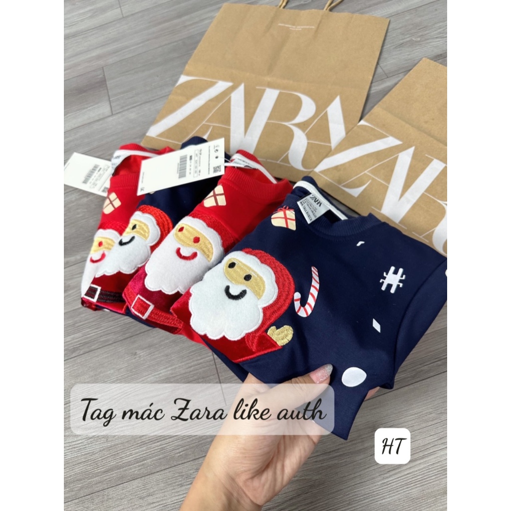 SET 2 ÁO NOEL THÊU LÔNG ĐÁP NỔI