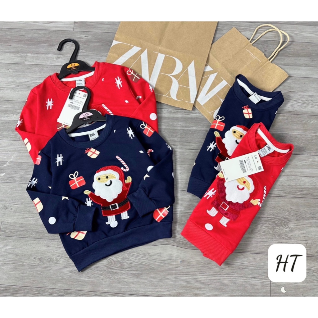 SET 2 ÁO NOEL THÊU LÔNG ĐÁP NỔI