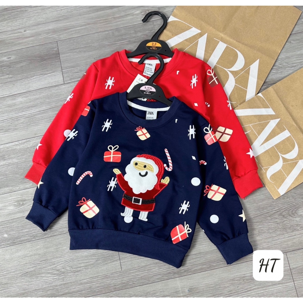 SET 2 ÁO NOEL THÊU LÔNG ĐÁP NỔI