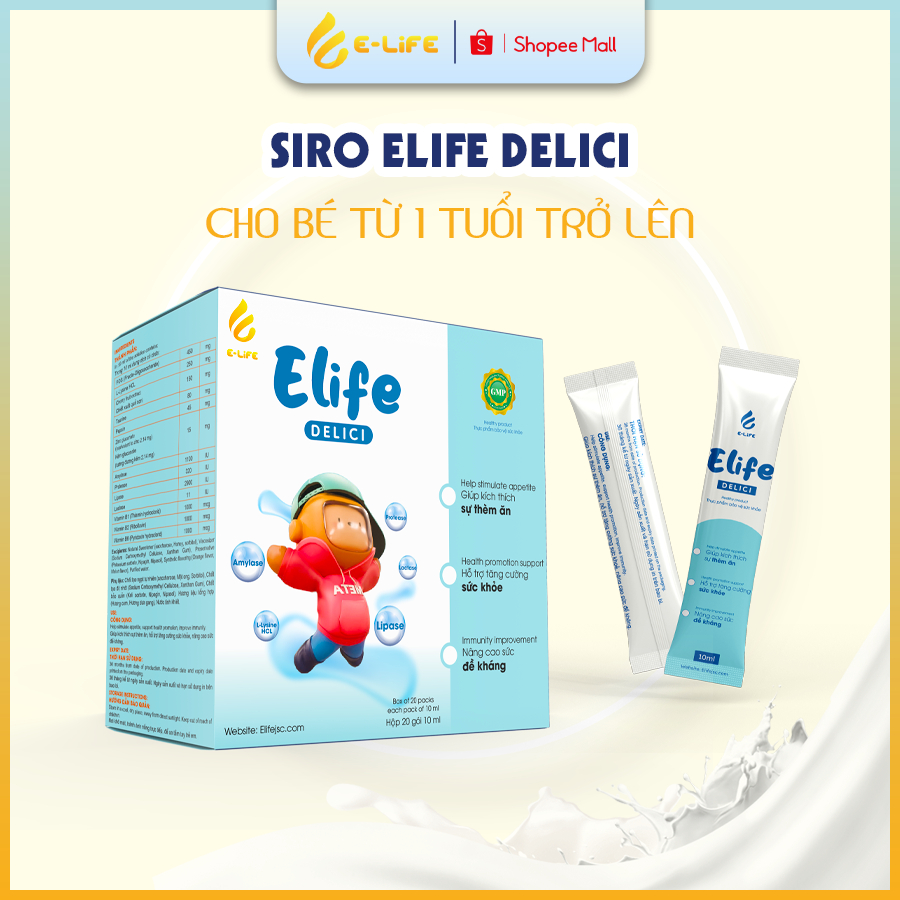 [SIRO ELIFE DELICI] Cho trẻ từ 6 tháng trở lên