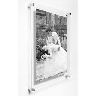 Khung tranh mica treo tường A2, Kẹp poster mica A2 treo tường