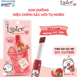 Son dưỡng môi LipIce Sheer Color Q Cô bé Xô - Mẫu Mới Hương Trà Dâu