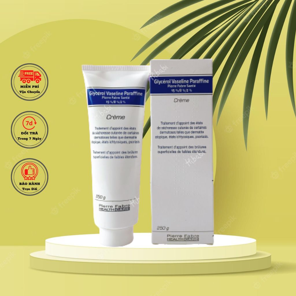 KEM BÔI NẺ PHÁP GLYCEOL VASELINE PARAFFINE PIERRE FABRE 250G