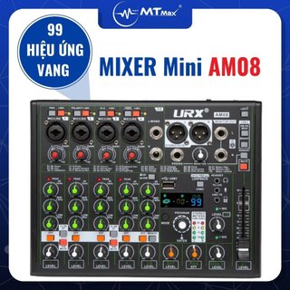 Mixer mini chuyên nghiệp am08 - 99 hiệu ứng dsp, hỗ trợ nguồn 48v cho mic thu âm, cao cấp, gọn nhẹ, giá tốt nhất 2024