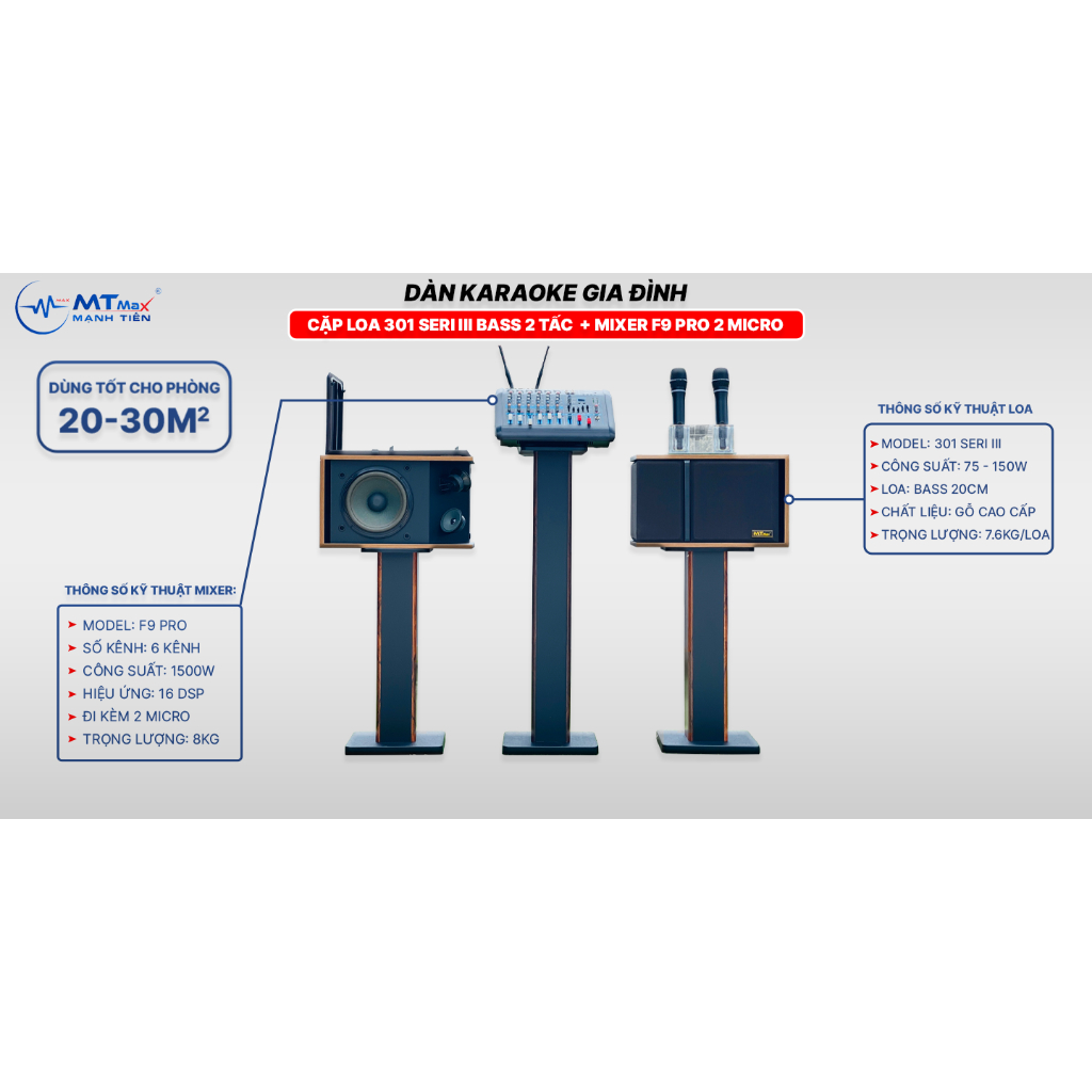 Dàn Karaoke Cao Cấp Gia Đình -  Đi Kèm 2 Micro Không Dây Đa Năng