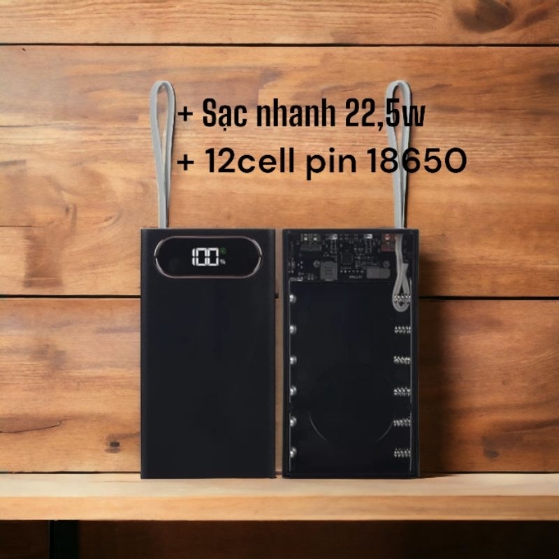 Mạch sạc dự phòng sạc nhanh QC 4.0 2 cổng Output 22,5W VOOC - QC4.0 - PD3.0  Hỗ trợ sạc không dây QI