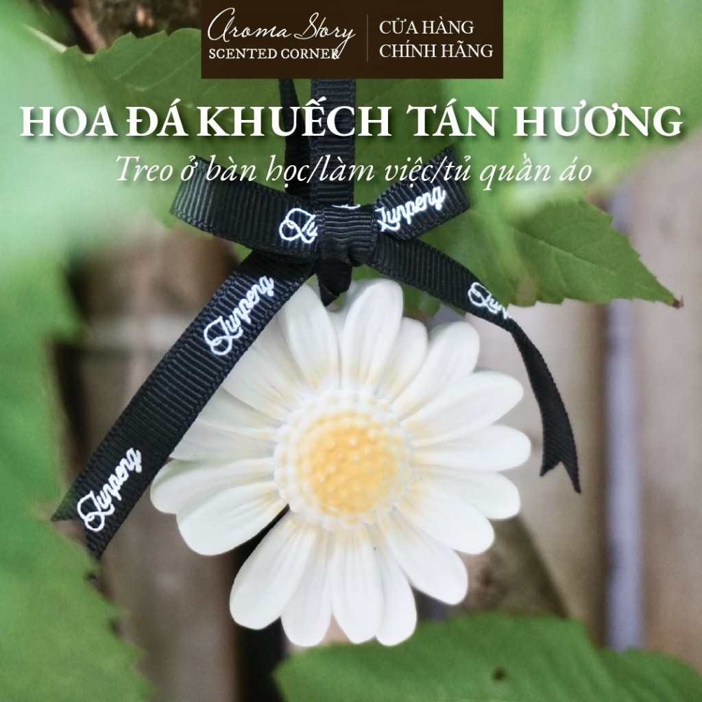 Đá Hoa Cúc Khuếch Tán Tinh Dầu Thơm Aroma Story Dùng Để Trang Trí Trên Ôto, Bàn Làm Việc, Phòng Ngủ