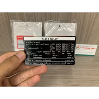 Tem thông số lốp ab đời 16 , 17 , 18 zin