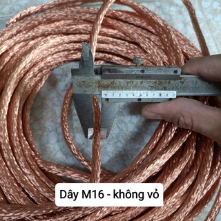 Dây đồng trần bện M10, M16, M25, M35 tròn, M35 dẹt chế máy hàn cell pin (lựa chọn co nhiệt)