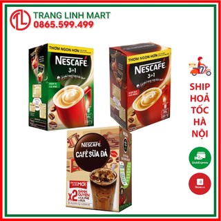 Cà phê rang xay hòa tan NESCAFE 3in1 Đậm vị cà phê / Đậm đà hài hòa hộp 340g (20 gói x 17g)