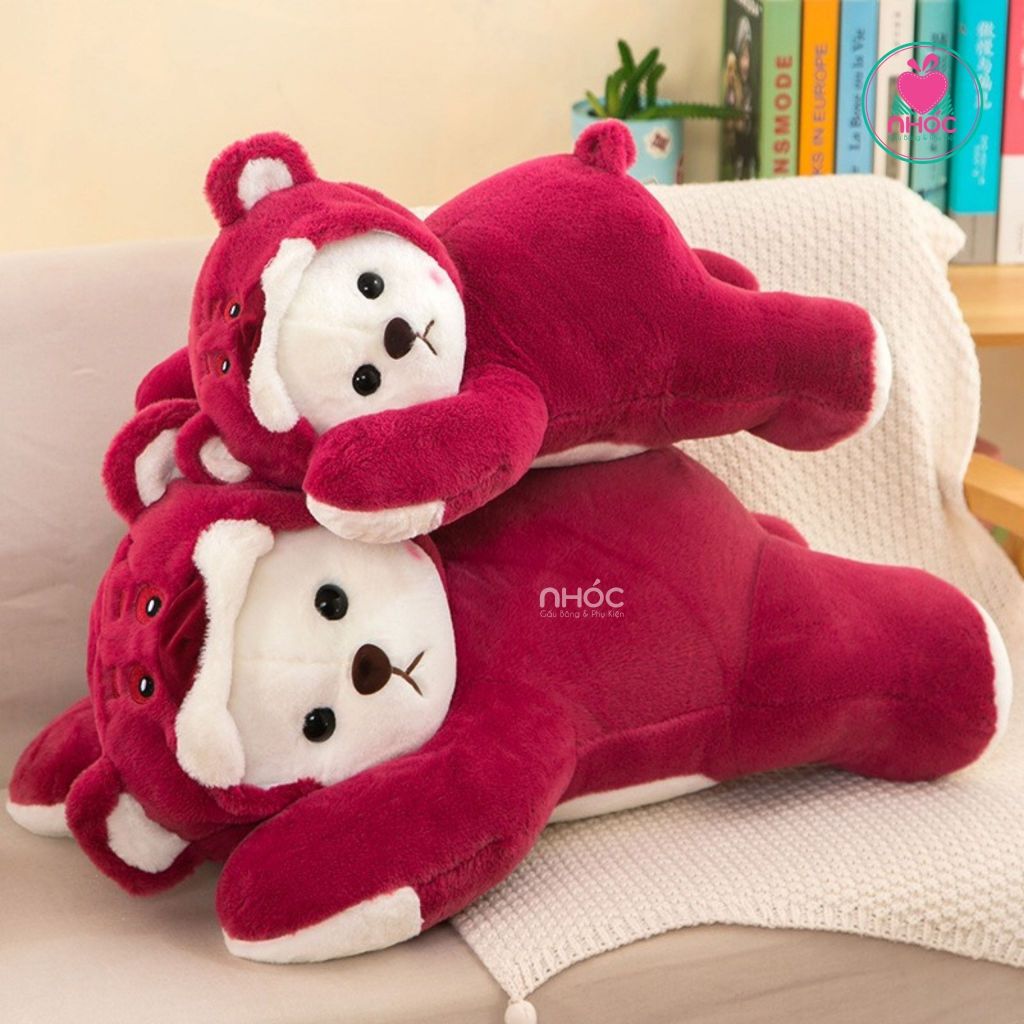 Gối ôm gấu Lena teddy mặc áo Toy Story lông xù bông cao cấp - NHÓC