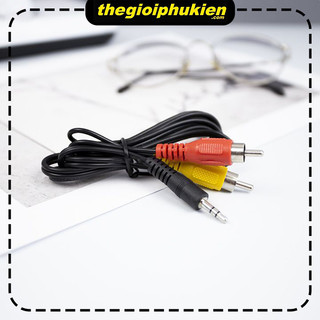 Dây cáp loa 3.5mm to av 2 rca audio - dây cáp âm thanh 3.5 ra hoa sen