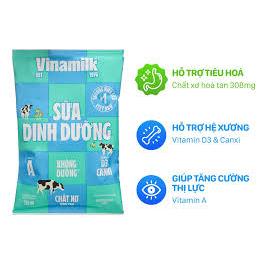 Sữa tiệt trùng Vinamilk ít đường- không đường bịch 220ml