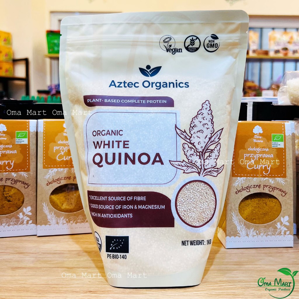 [Aztec Organics] Hạt Diêm Mạch Trắng Hữu Cơ 1kg