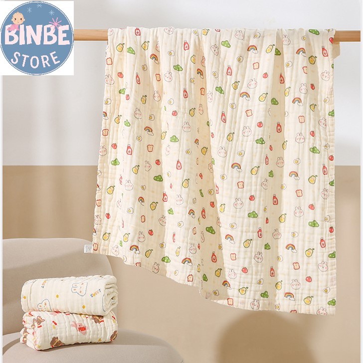 Khăn tắm xô đa năng siêu mềm siêu thấm cho bé sơ sinh Binbestore