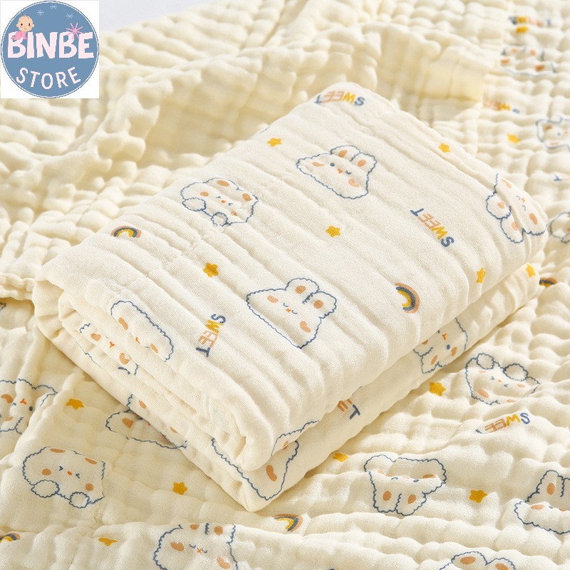 Khăn tắm xô đa năng siêu mềm siêu thấm cho bé sơ sinh Binbestore