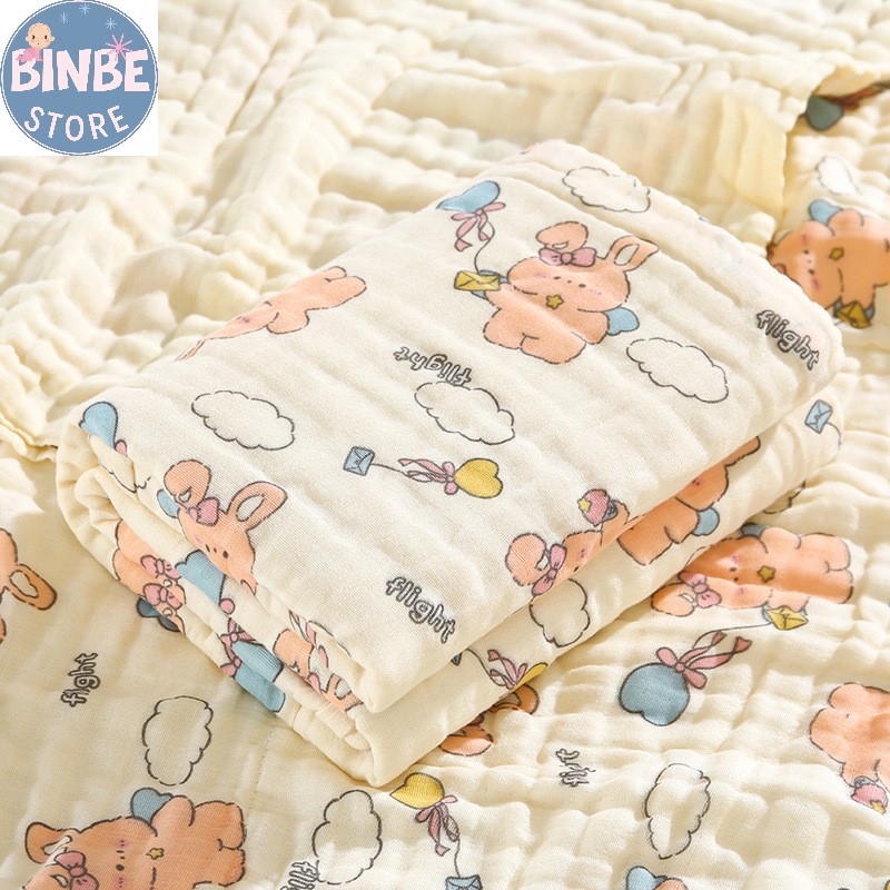 Khăn tắm xô đa năng siêu mềm siêu thấm cho bé sơ sinh Binbestore