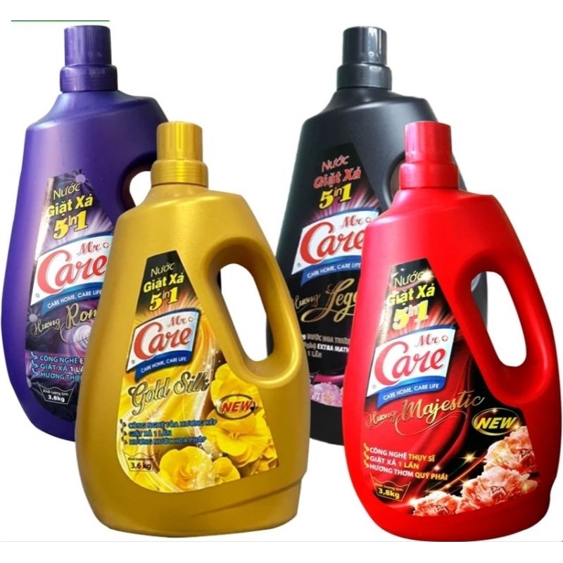 Nước giặt xả 5in1 Thương hiệu Care 3.6kg. Công nghệ Thụy Sĩ