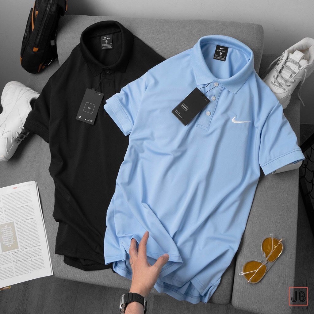 Áo thun polo nam basic, áo thun cổ bẻ logo thêu, chất thun cotton nhẹ thoáng mát, lên chuẩn phom - PLN1