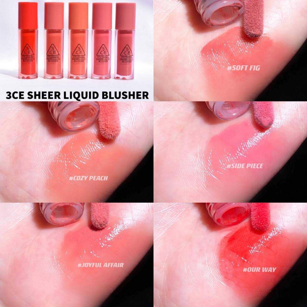 Má Hồng 3CE Sheer Liquid Blusher Dạng Kem