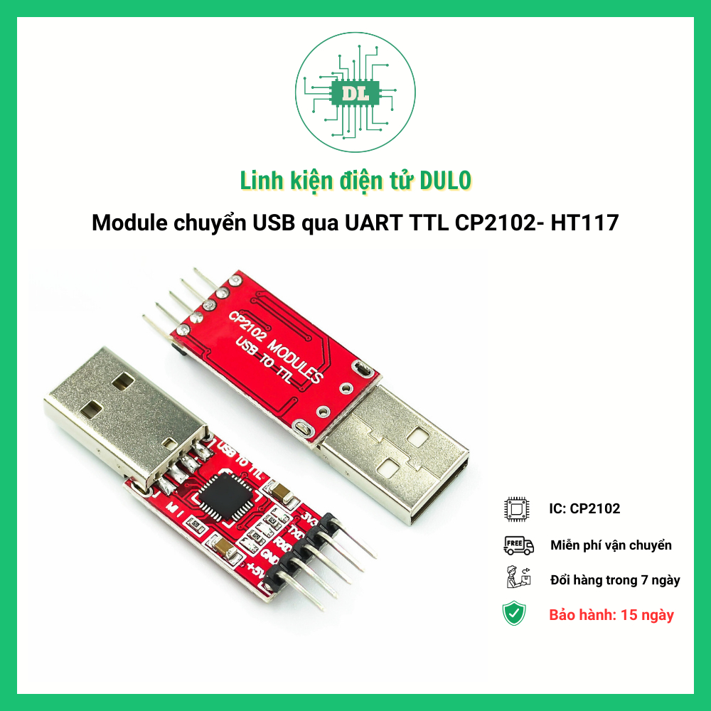 Mạch chuyển đổi USB sang UART TTL - CP2102