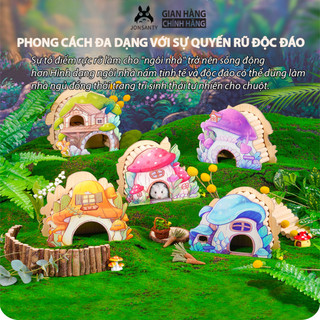 Ngôi nhà nấm nhà ngủ trú ẩn cho chuột Hamster thiết kế tinh tế, độc đáo tô điểm môi trường sống trở nên sống động