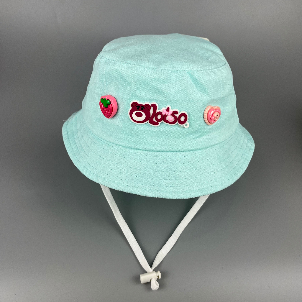 Nón tai bèo có dây gấu dâu cho trẻ em LOSTO - Mũ vành cho bé trai bé gái, M200