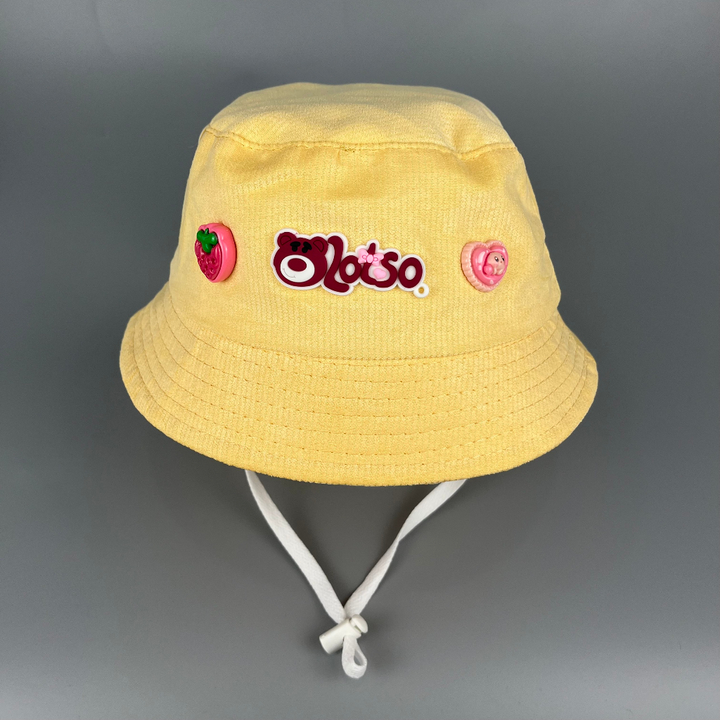 Nón tai bèo có dây gấu dâu cho trẻ em LOSTO - Mũ vành cho bé trai bé gái, M200