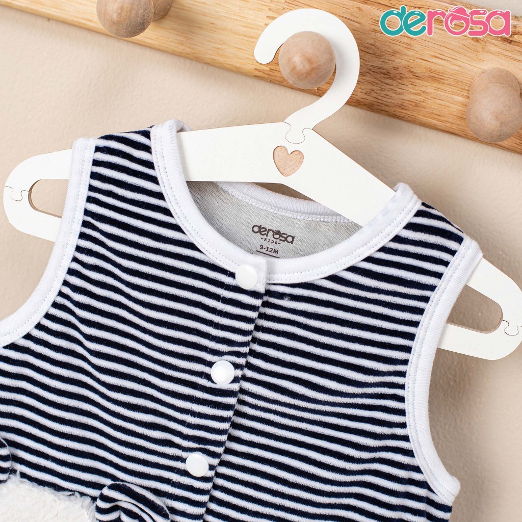 Áo Gilê cho bé DEROSA KIDS áo chất liệu nhung cho bé từ 3 đến 24 tháng AWBBD - 1025