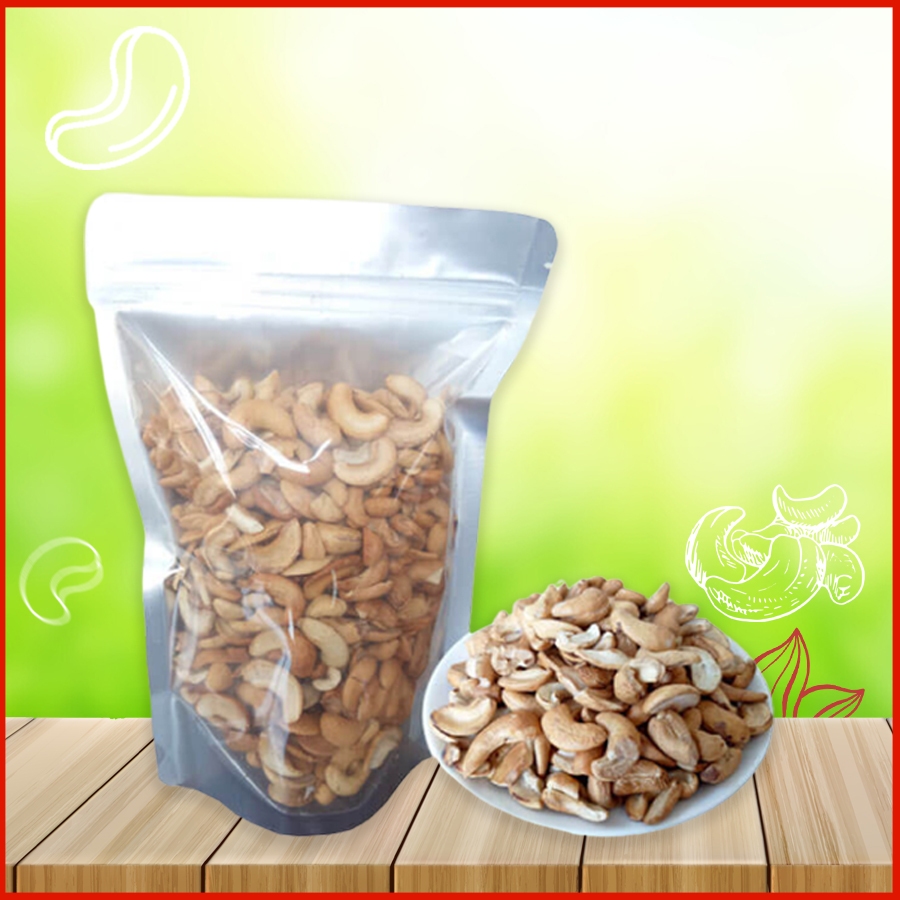 1kg Hạt Điều Rang Muối Vỡ Đôi Sạch Vỏ Lụa Dương Cát Bình Phước Thơm Ngon Giòn Béo