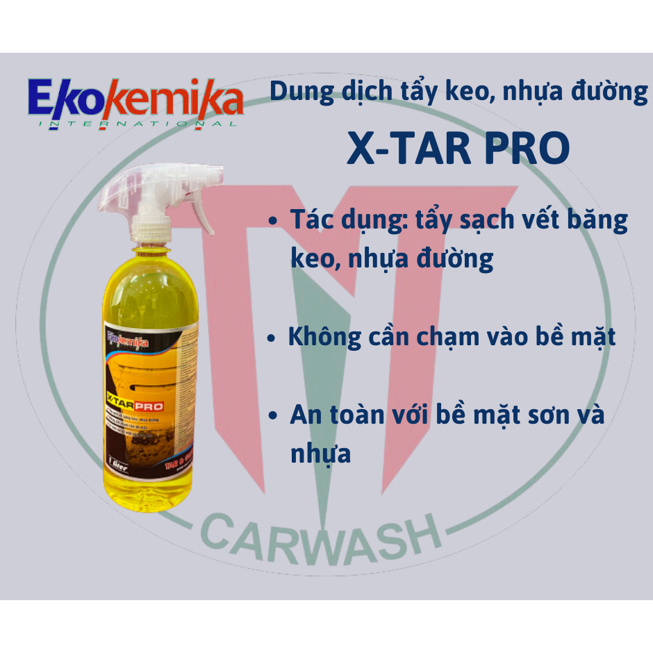 EKOKEMIKA XTAR PRO - Dung dịch tẩy băng keo, nhựa đường XTAR PRO