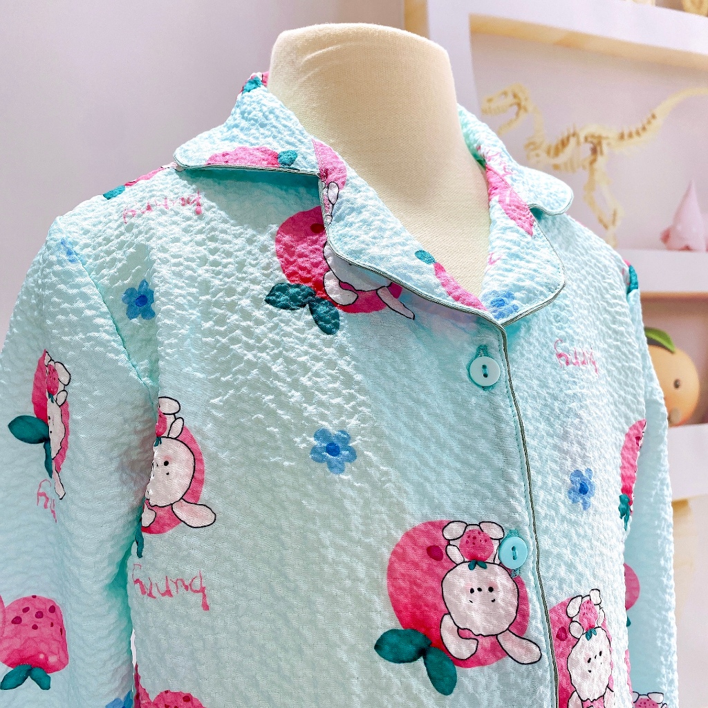SIZE 12KG-50KG: Đồ mặc nhà, đồ Pijama bé vải Đũi mềm Tiệm Nhà Bé - Tay dài quần dài