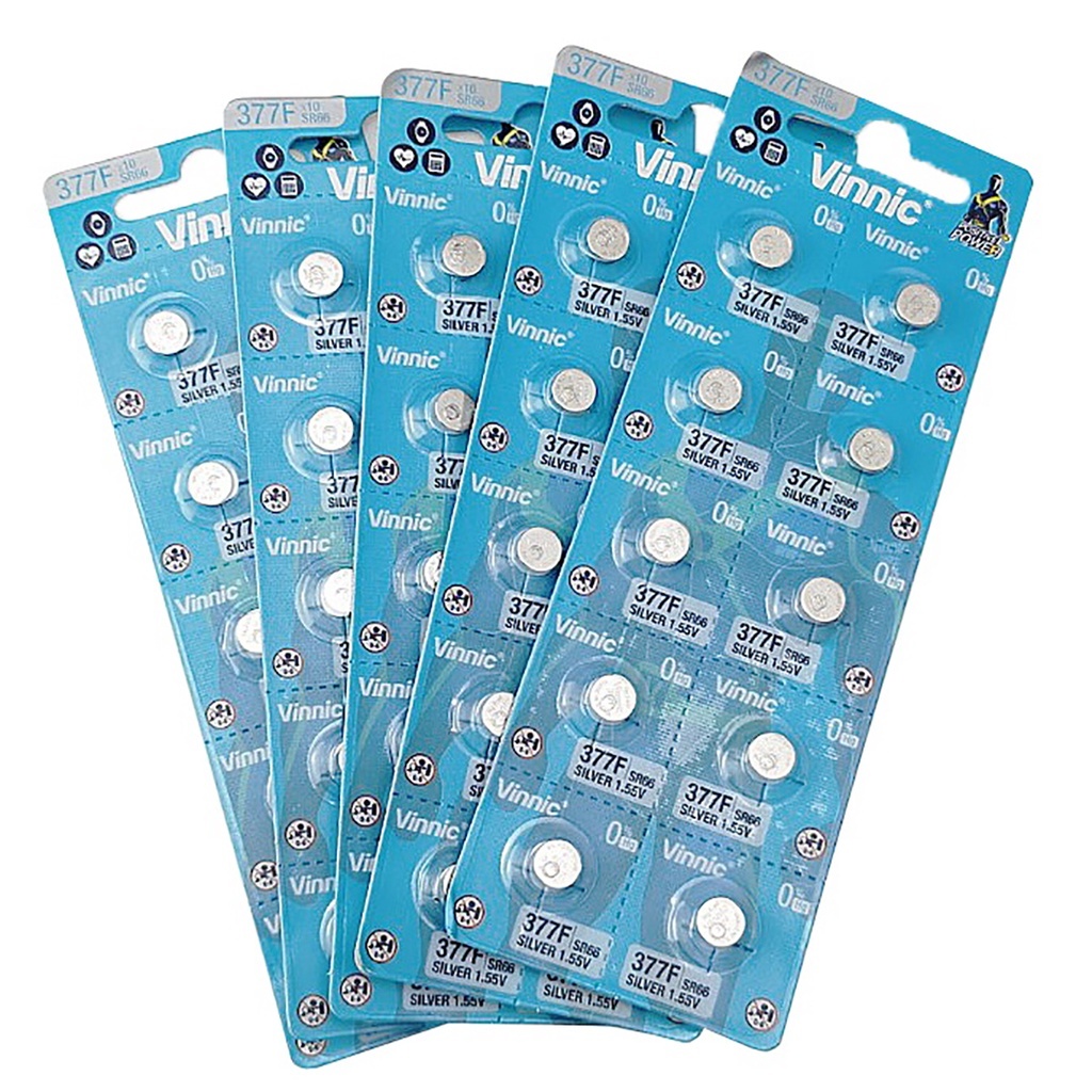 Pin Vinnic Chính Hãng L626F LR66 AG4 SR626SW 626 377 thường dùng.