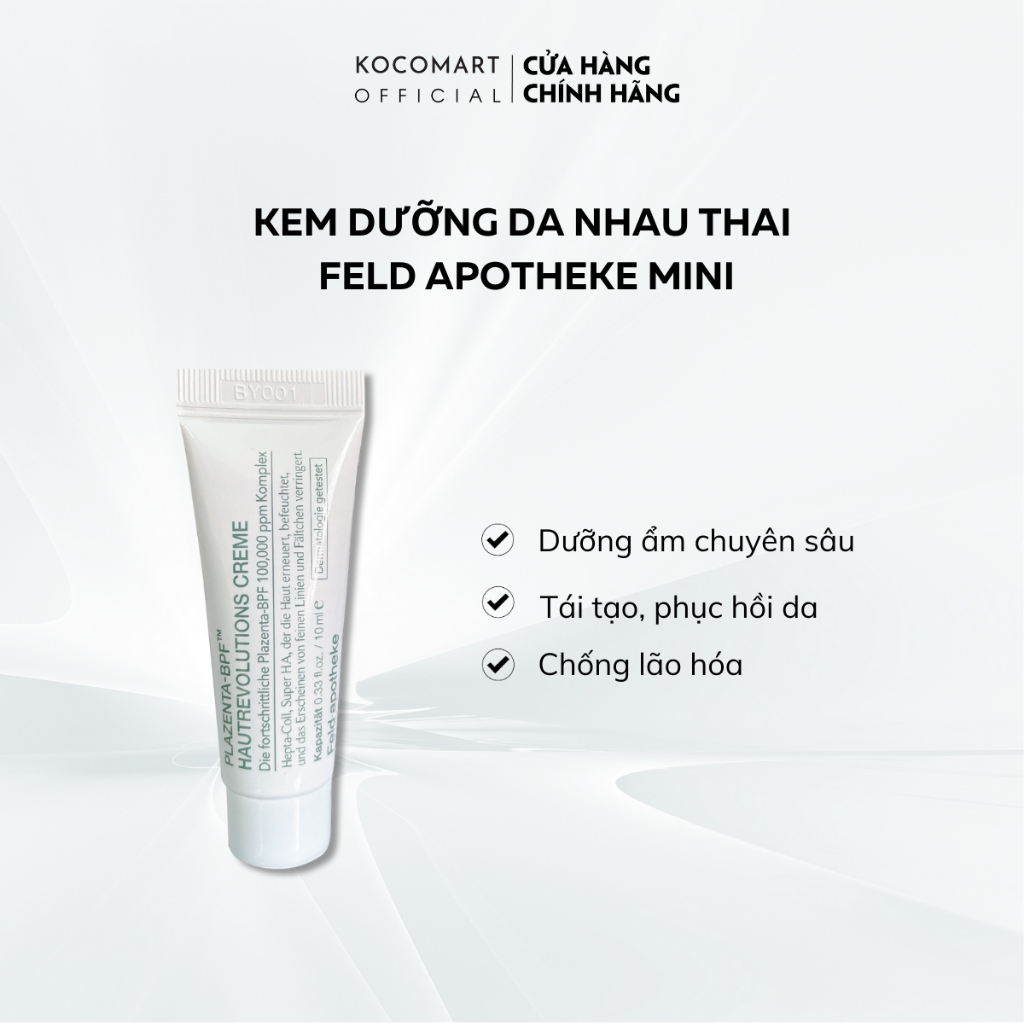 Kem Dưỡng Da Nhau Thai Feld Apotheke Placenta-BPFTM Skin Revolution Cream size mini 10ml