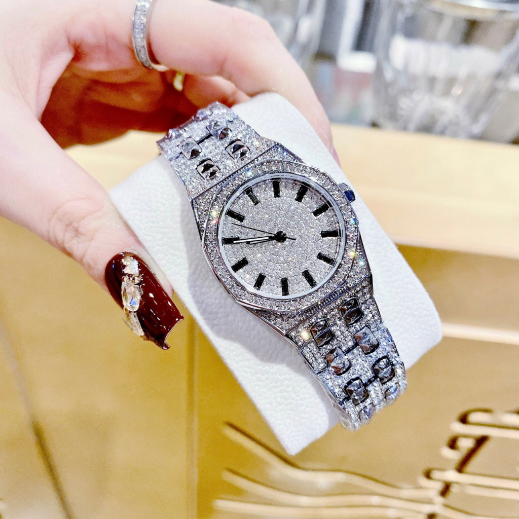 Đồng Hồ Nữ Auth Davena D 61692 Nạm Đá Sang Trọng, Máy Quartz - Pin , Size 30mm