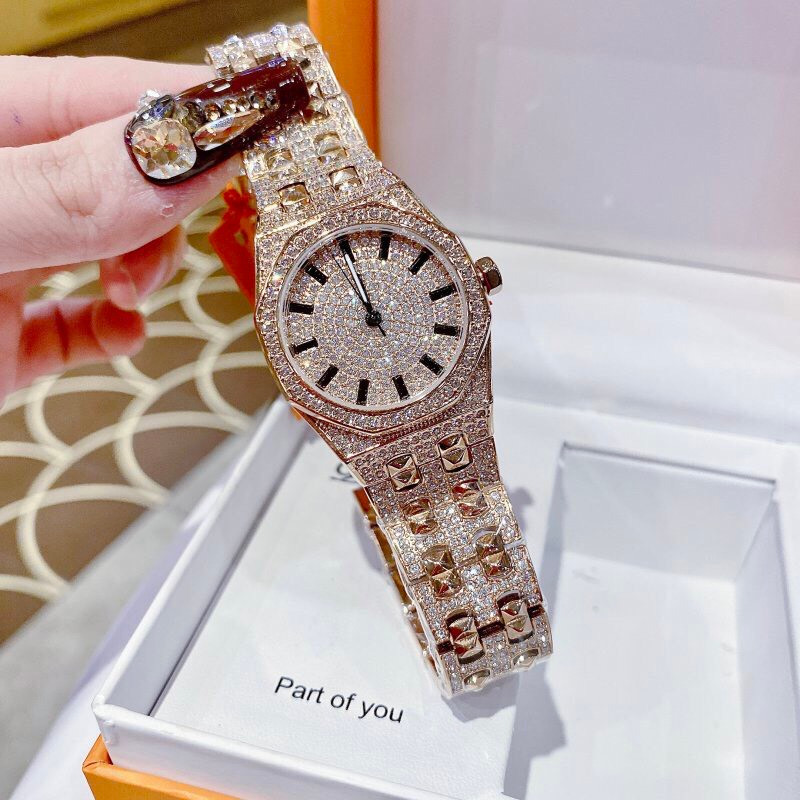 Đồng Hồ Nữ Auth Davena D 61692 Nạm Đá Sang Trọng, Máy Quartz - Pin , Size 30mm