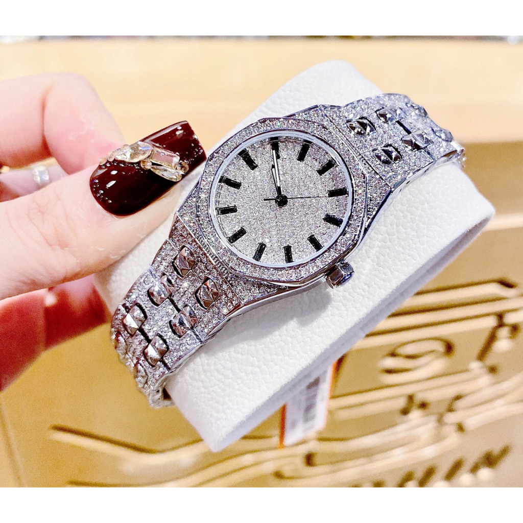 Đồng Hồ Nữ Auth Davena D 61692 Nạm Đá Sang Trọng, Máy Quartz - Pin , Size 30mm