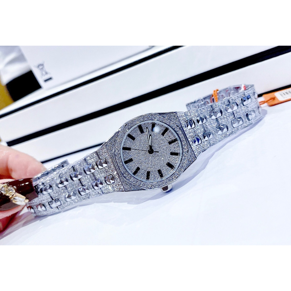 Đồng Hồ Nữ Auth Davena D 61692 Nạm Đá Sang Trọng, Máy Quartz - Pin , Size 30mm