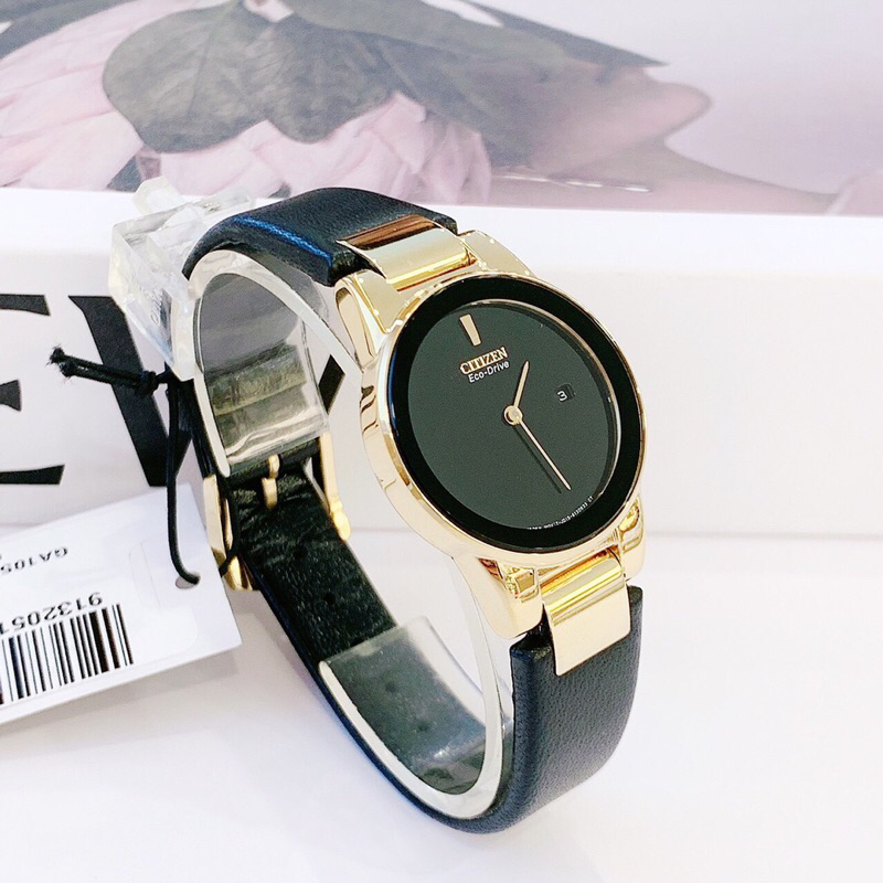 Đồng hồ nữ dây da Citizen Eco Drive Axiom GA1052-04E