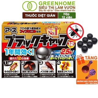 Thuốc Diệt Gián Greenhome, Hộp 12 Viên, Diệt Tận Gốc, Dễ Sử Dụng, Tác Dụng Lâu Dài, An Toàn