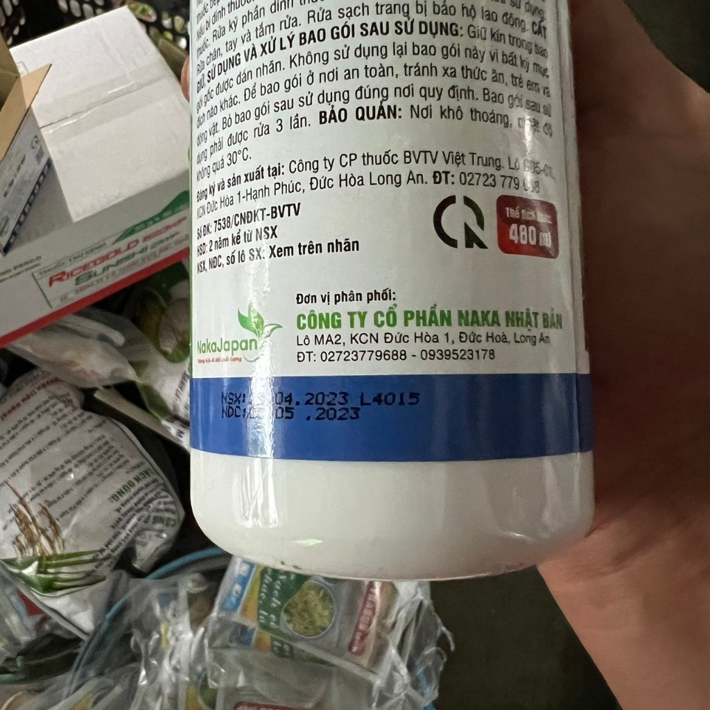 Redrice Nhật 480ml - chuyên đạo ôn lá - đạo ôn cổ bông - đạo ôn thân - đạo ôn gié - tác động lưu dân - nội hấp -thấm sâu