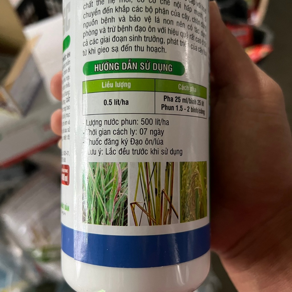Redrice Nhật 480ml - chuyên đạo ôn lá - đạo ôn cổ bông - đạo ôn thân - đạo ôn gié - tác động lưu dân - nội hấp -thấm sâu