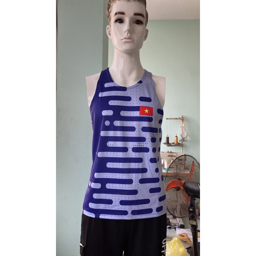 Áo singlet chạy bộ nam áo ba lỗ thể thao nam , thoáng mát thấm hút thoát mồ hôi nhanh