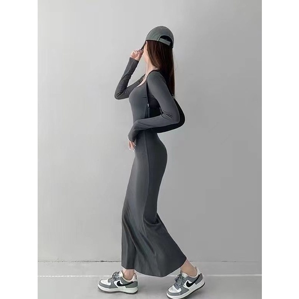 Váy Body đuôi cá  LOKOSA Đầm ôm body sexy thiết kế thun đi chơi dự tiệc Sang Trọng Trẻ Trung VD004