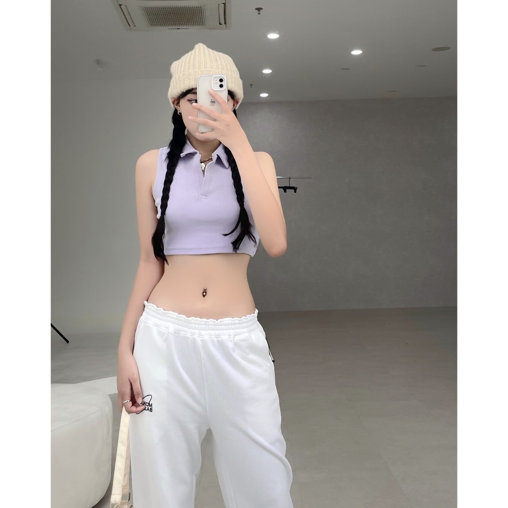 Áo croptop polo MONÁ - PERRY