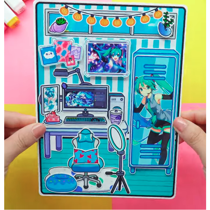 WEDNESDAY Hatsune Miku House Quiet Book-Happyfunny