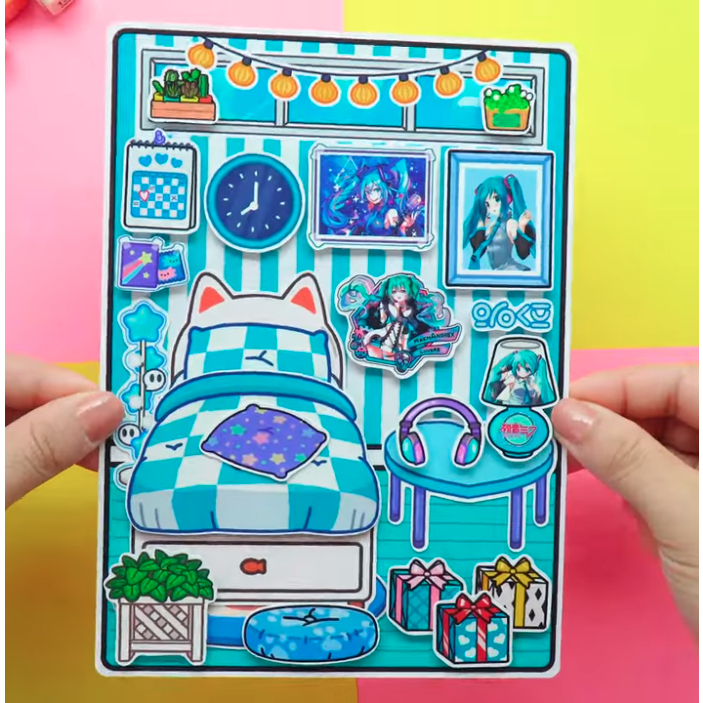 WEDNESDAY Hatsune Miku House Quiet Book-Happyfunny