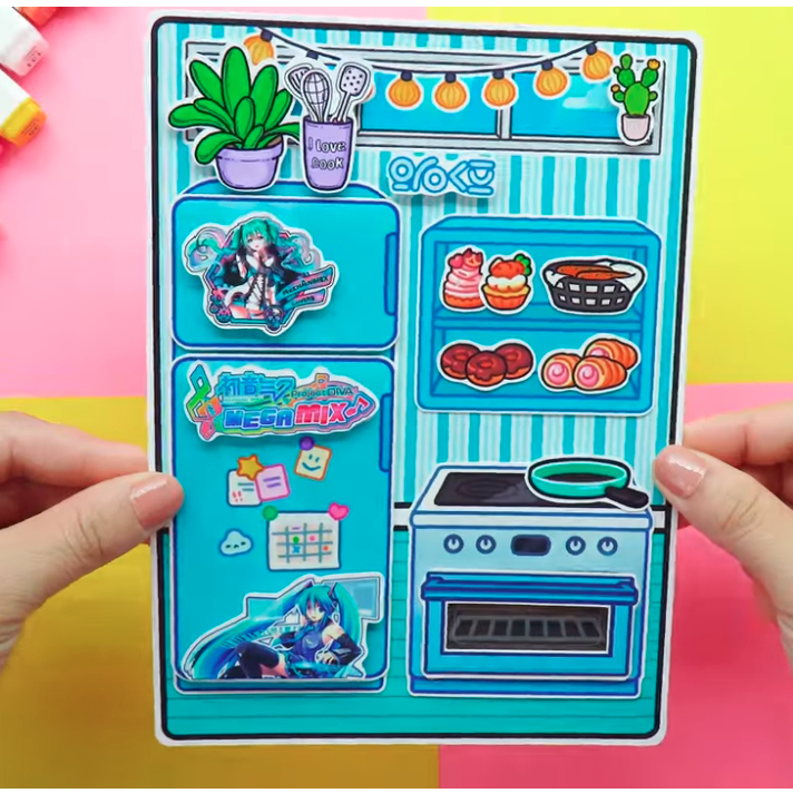 WEDNESDAY Hatsune Miku House Quiet Book-Happyfunny