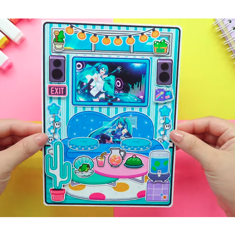 WEDNESDAY Hatsune Miku House Quiet Book-Happyfunny